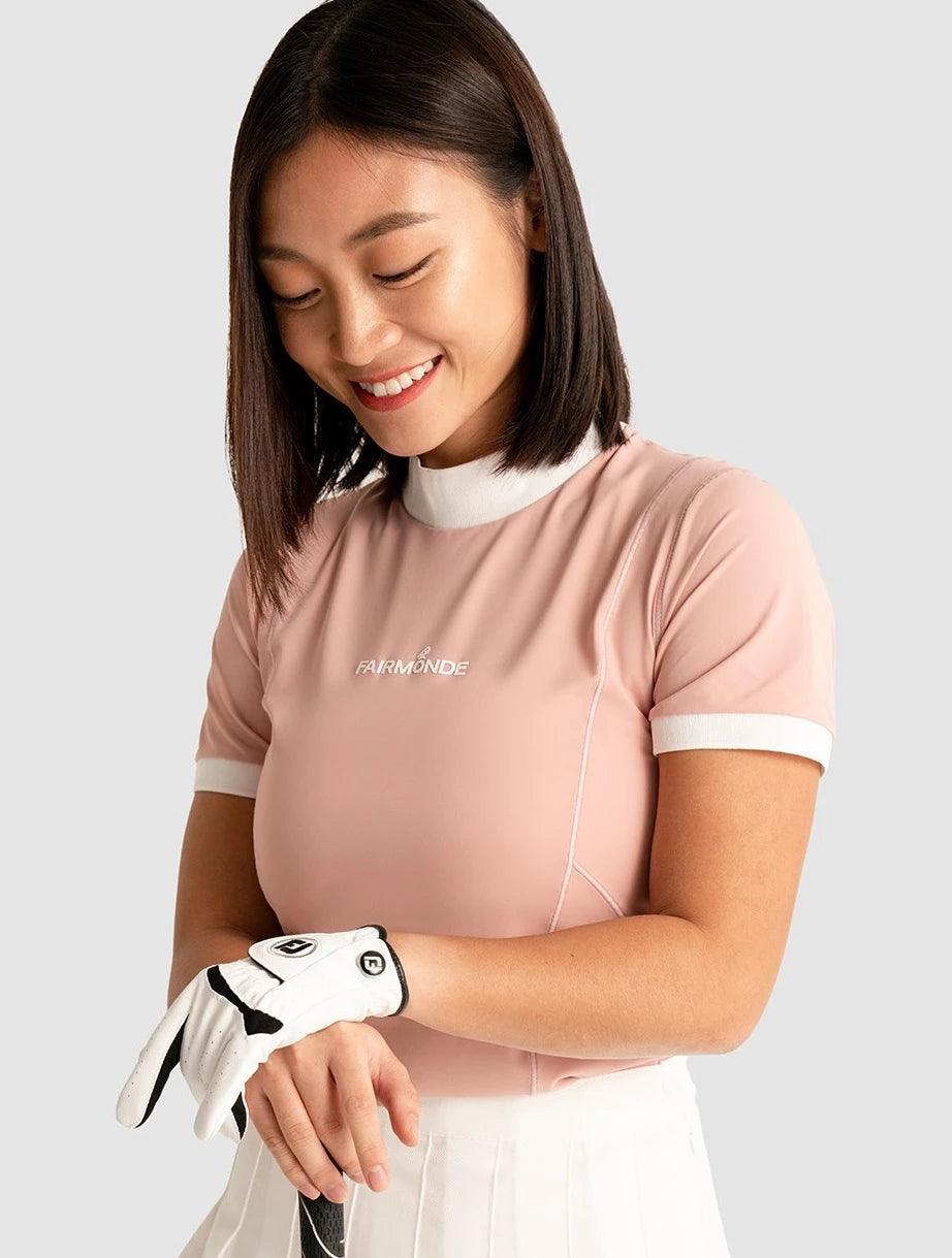 Mock Neck Tee | Golf Tops for Women | Fairmonde Golf