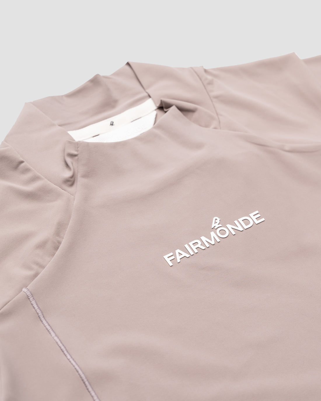 Softouch Long Sleeve Mock Neck Tee - Grey