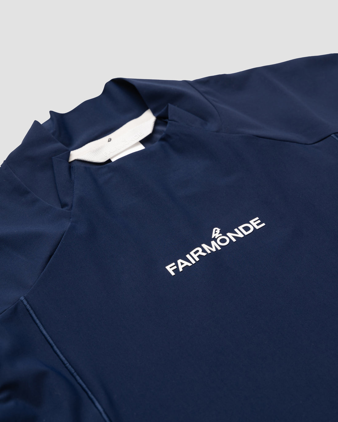 Softouch Long Sleeve Mock Neck Tee - Navy
