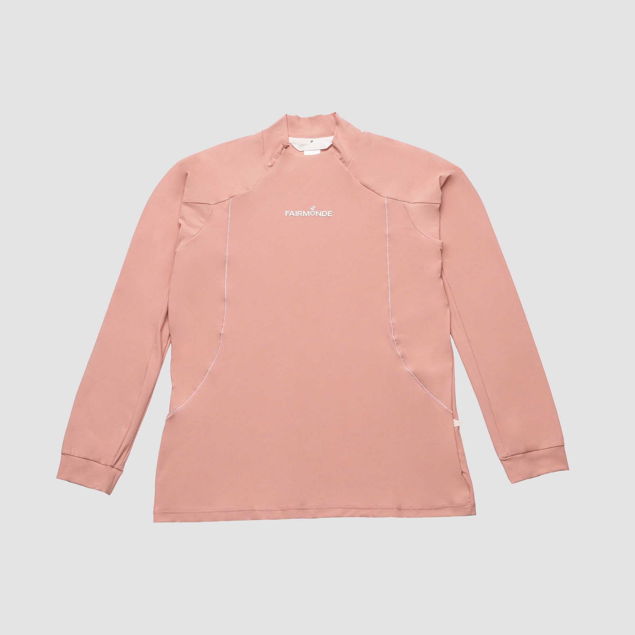 Softouch Long Sleeve Mock Neck Tee - Pink