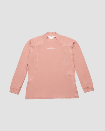Softouch Long Sleeve Mock Neck Tee - Pink