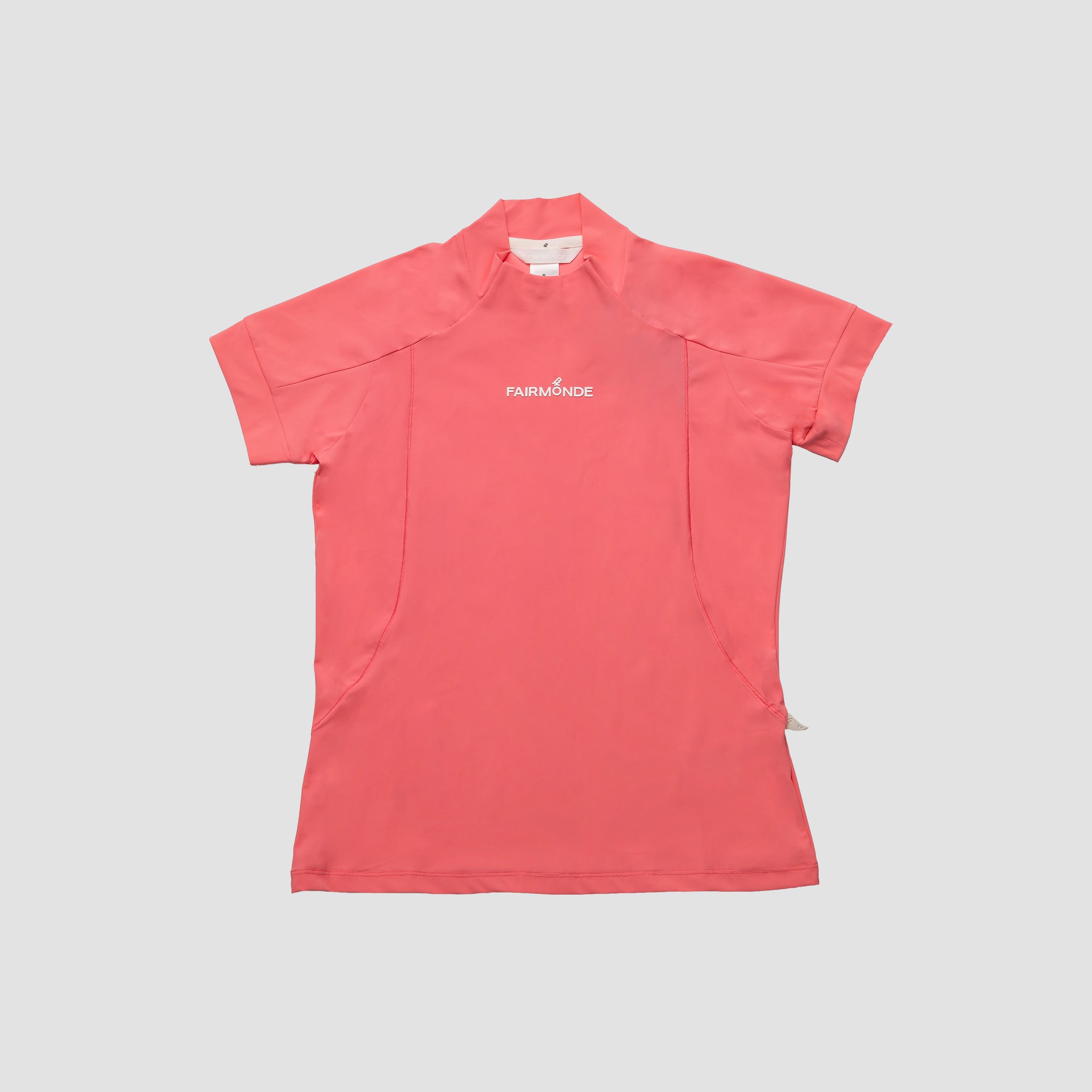 Active Fit Mock Neck Tee - Flamingo