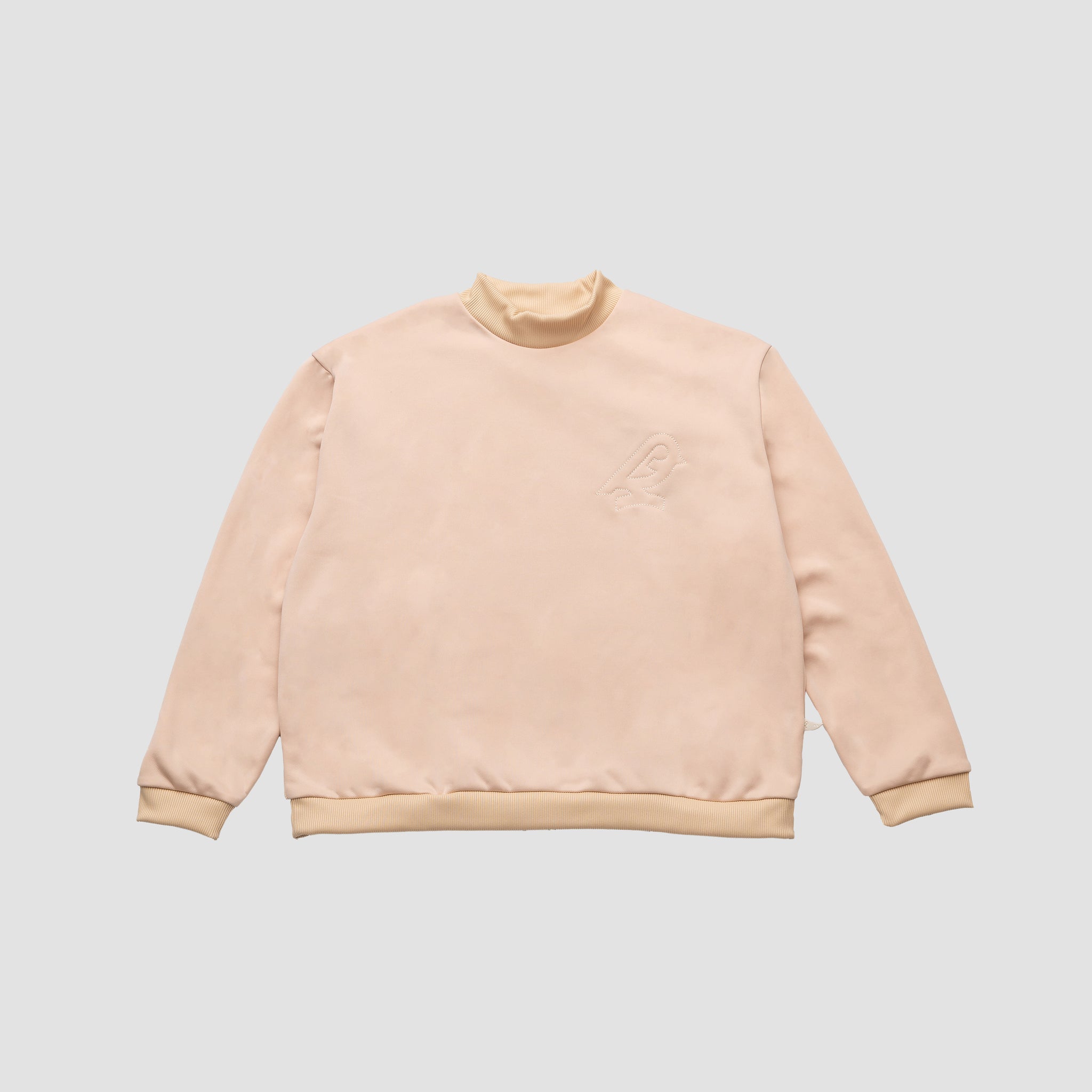 Recycled Embroidered Sweater - Beige