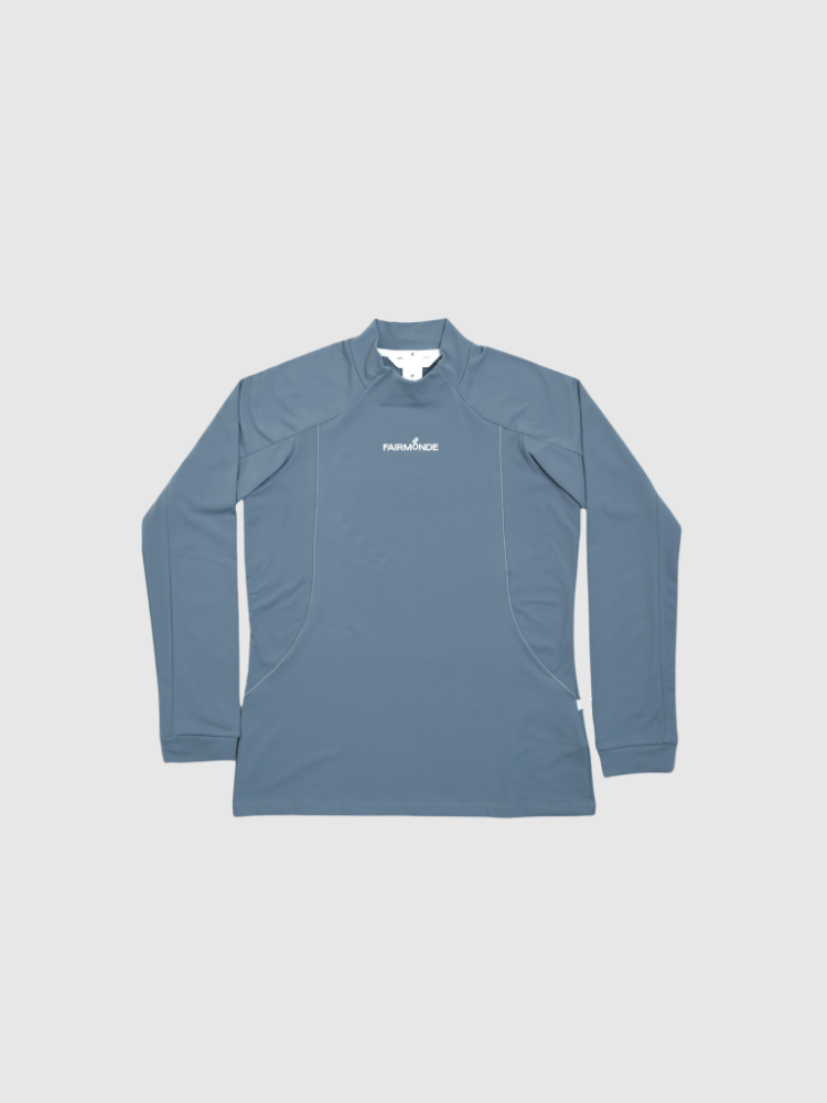 Alpenglow Long Sleeve Mock Neck Tee - Blue Fin Alpenglow Long Sleeve Mock Neck Tee - Blue Fin