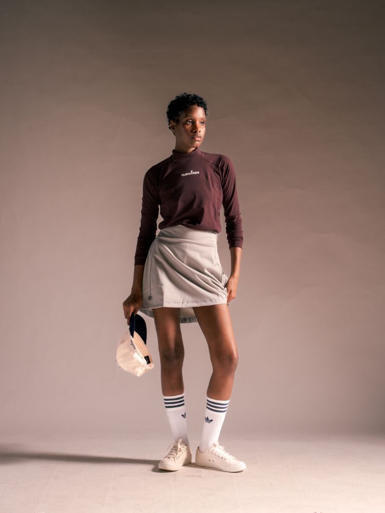 Alpenglow Long Sleeve Mock Neck Tee - Wine Tasting